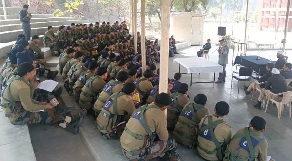 Commandos given training on disaster management first aid fire safety